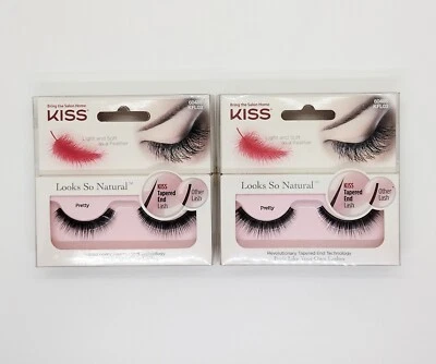 Kiss Look So Natural PRETTY Eyelashes Fake Lashes False Eyelashes (2 PACKS) - Image 1 of 2