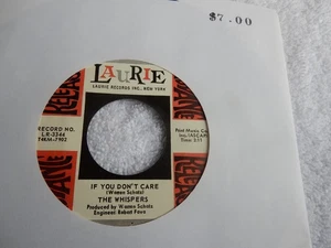 ROCK N ROLL THE WHISPERS ON LAURIE LABEL 45 RPM 7" RECORD - Picture 1 of 1