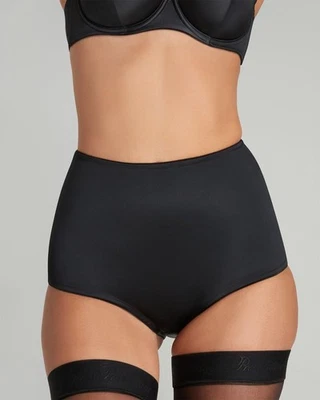 Agent Provocateur Nikita Black Satin High Waisted Brief AP2 Small NWT - Image 1 of 4