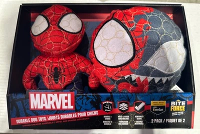 Bite Force Marvel Dog Toys Spider Man 2pk Built With Kevlar! - Image 1 of 2