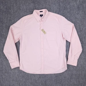J Crew Shirt Mens XL Pink Oxford Slim Fit Button Down Long Sleeve Casual Cotton - Picture 1 of 15
