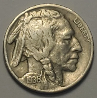 Nicer Low Mintage 1936 S Buffalo Head Nickel - Image 1 of 2