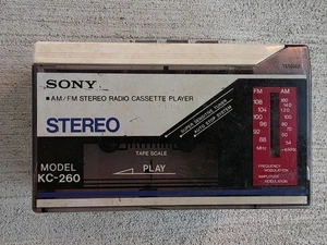Reproductor de casete estéreo AM/FM Sony KC-260 de colección - Hecho en Japón - Raro - Imagen 1 de 7