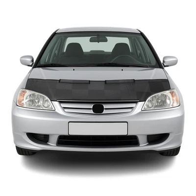 Car Bonnet Mask Hood Bra for Honda Civic 2001-2005 Sedan Black Chequered 1 Pc - Изображение 1 из 4
