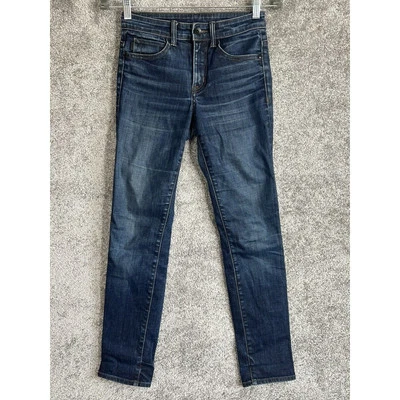 Helmut Lang Ankle Skinny Jeans Womens Size 24 Blue Denim Stretch Made in USA - Image 1 of 4