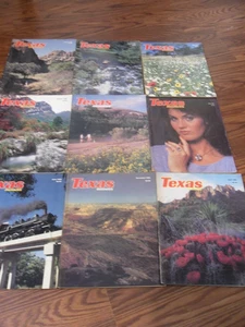 VINTAGE  9 TEXAS HIGHWAY MAGAZINES FROM 1984 TO 1986 - Imagen 1 de 4