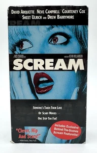 Scream VHS Tape Drew Barrymore Blue Variant Edition Horror RARE - Tested - Picture 1 of 7