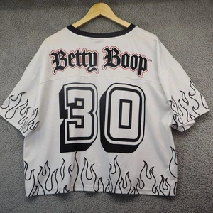 Camisas de jersey Betty Boop para mujer talla XXL negras cuello en V Fleischer Studios - Imagen 1 de 9