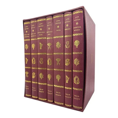Jane Austen Complete Novels Folio Society 7 Volume Illustrated Boxed Set 1993 - Image 1 of 4