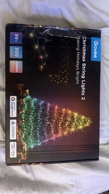 NUEVO EN CAJA Luces de Navidad Govee 2, RGBWIC 99 FT 300 LEDs Luces de Árbol de Navidad Inteligentes Foto 1 de 4