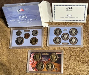 2010-S-U.S. Mint Proof Set + National Parks Quarters - President $1's - COA&OGP - Picture 1 of 23