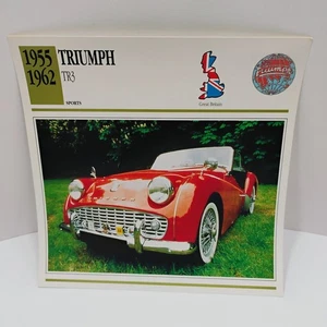 Triumph TR3 1955-62 Sports Great Britain Atlas Info Card - Picture 1 of 2