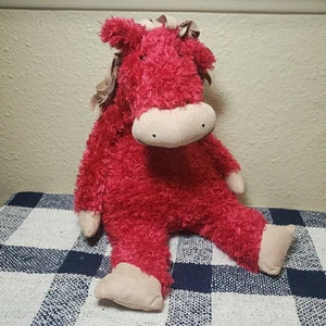 Jellycat Red Junglie Bunglie Floppy Horse Pony Discontinued Medium 18 Zoll Plüsch - Bild 1 von 6