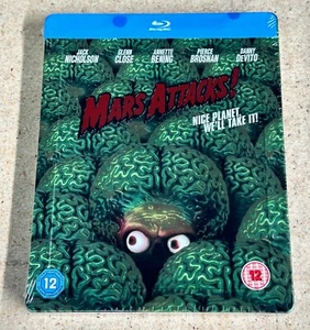 Mars Attacks! Blu-ray Steelbook - Zavvi Exclusive Brand New Sealed - Picture 1 of 3
