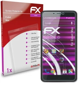 atFoliX Pellicola Vetro per Cubot Max 9H Armatura di protezione - Foto 1 di 5