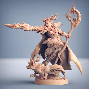 Elfendruide Dryadencaster - Handwerkergilde Fantasie Dungeons und Drachen Miniatur - Bild 1 von 2