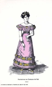 Pub Labo Unilabo - Parisienne en Costume de Bal 1822 - Picture 1 of 1
