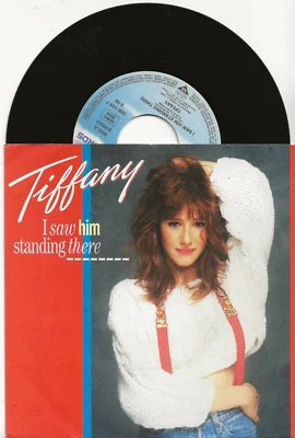 TIFFANY I SAW HIM STANDING THERE ORIGINAL SINGLE FROM GERMANY, MINT - Image 1 of 2