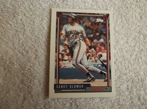 Topps 1992 / MLB "SANDY ALOMAR" #420 Cleveland Indians Trading Card - Bild 1 von 2