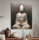 XL LEINWAND BILD BIS 130x100x5 Buddha Zen Meditation Feng-Shui beige braun Kunst