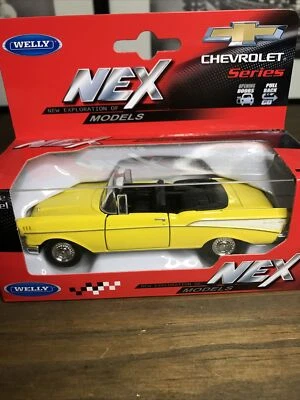 Welly Voiture Chevrolet 1957 Bel Air Métal Véhicule Miniature Collection - Photo 1/4