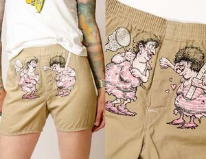1970s Gilbert Shelton Boxer Shorts Funny Novelty Comic Book Shorts - Picture 1 of 5