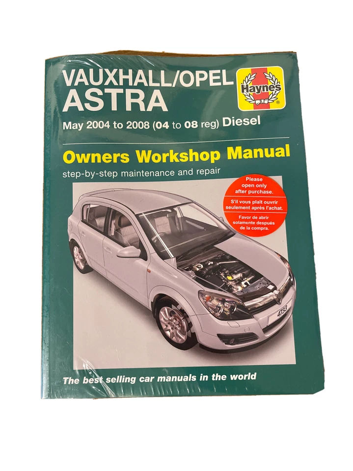 Vauxhall/Opel Astra Diesel (May 04 - 08) Haynes Repair Manual (Paperback) - Image 1 of 1