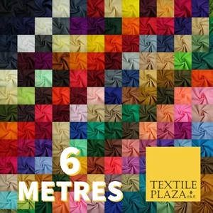 6 METRES - 150 COLOURS - Full Voile 100% COTTON RUBIA Fabric Turban Pagh Patka - Picture 1 of 149