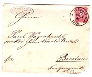 DR Briefchen DRESDEN - BRESLAU mit 41 a, glasklarer, idealer Stempel 10-10-82 - Picture 1 of 1