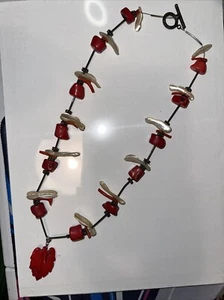 Vintage East Cherokee Necklace Red Coral - Picture 1 of 6