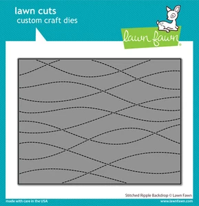 Lawn Fawn Stitched Ripple Backdrop Die 1pc - Picture 1 of 2