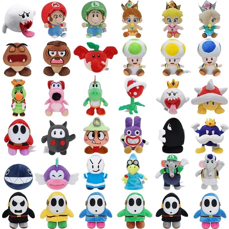 Cartoon Super Mario Bros Game Plush Stuffed Plushie Doll Peluche Toys Xmas Gifts - Image 1 of 1