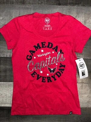 CAMISA MANGA CORTA MUJER WASHINGTON CAPITALS NHL HOCKEY GAME DAY PEQUEÑA Foto 1 de 2