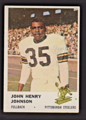 1961 Fleer #118 John Henry Johnson Steelers EX+ - Image 1 of 2