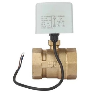 2inch DN50 3‑Wire 2‑Way Brass Electric Motorized Ball Valve AC220V Professional - Picture 1 of 7
