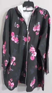 New-Woman’s CATHERINES Long Sleeve/zipper Front Tunic Top.floral Print.sz3x - Picture 1 of 9