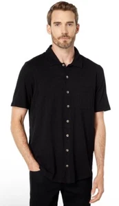 Mod-O-Doc Men's Large Short Sleeve Button Up Jersey Slub Shirt - Picture 1 of 7