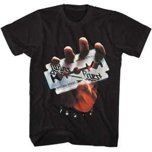 Judas Priest British Steel Album Cover Men's T Shirt Rock Band Music Merch - Picture 1 of 5