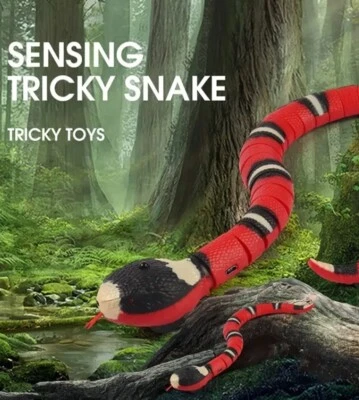 Cat Toy Interactive Toy Realistic Smart Sensing Snake for Indoor Kitten Dogs - Image 1 of 4