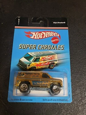 2006 Hot Wheels Super Chromes Baja Breaker Gold new on card sealed !!!! - Image 1 of 4