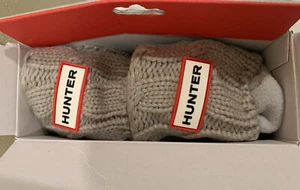 New Hunter Original 6 Stitch Cable Tall Boot Socks Gray Size Large - Picture 1 of 6