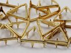 13MM Triangle Rim Settings 40 Pieces Gold
