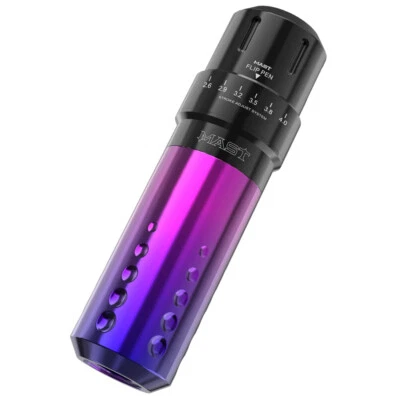 桅杆翻盖 6 可调笔触旋转纹身机 RCA 无芯电机 PMU — 第 1/4 张图片