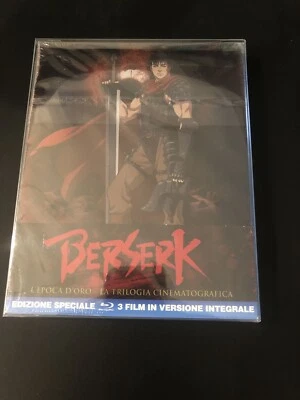 ✅ Berserk the Golden Age Blu-ray Film Trilogy ITA Steelbook New RARE (Region B) Foto 1 de 3