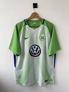 Vfl WOLFSBURG 2017/2018 HOME FOOTBALL SOCCER SHIRT JERSEY TRIKOT CAMISETA NIKE - Picture 1 of 9