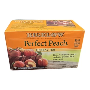 Bigelow Perfect Peach Herbal Tea – Fruity & Caffeine-Free, 20 Tea Bags - Picture 1 of 1