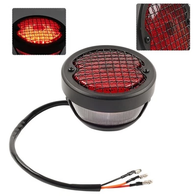 Motorcycle Tail Stop Light License Plate Lamp For Harley Bobber Chopper Cruiser - Image 1 of 4