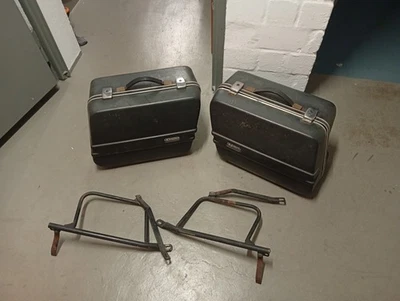 Kawasaki GT 550 Koffer und Halterung Seitenkoffer Schwarz - Bild 1 von 4