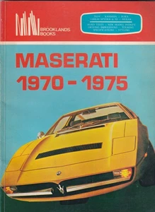 MASERATI 1970-1975, BROOKLANDS BOOKS, ISBN 0906589991. - Picture 1 of 1