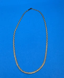 Collar de cadena de espiga reversible de plata de ley 925 Milor Italia 24" - Imagen 1 de 9